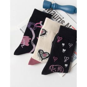 Women Colorful Compression Socks Crew Athletic Hiking Wicking Anti Blister Cushioned Anti-odor And Breathable For Running Hiking Cycling Fitness