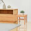 Bathroom Bamboo Shower Chair Bench with Storage Shelf