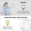 Pack of 24 Adult Diaper Briefs. Medium Size 32 – 44. Disposable Incontinent Briefs. Adult Incontinence Care for Men; Women. Unisex Sanitary Hygiene. L