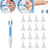 Hot Ear Cleaner Silicon Ear Spoon Tool Set 16 Pcs Care Soft Spiral For Ears Cares Health Tools Cleaner Ear Wax Removal Tool