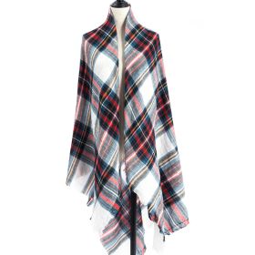 Women's Cashmere-like Plus-sized Double-sided Qicaigei Scarf Shawl (Option: A7-140X140CM)