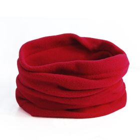 Warm wool scarf scarf (Color: Red)