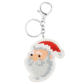 Animal diamond painting keychain (Style: Santa Claus)