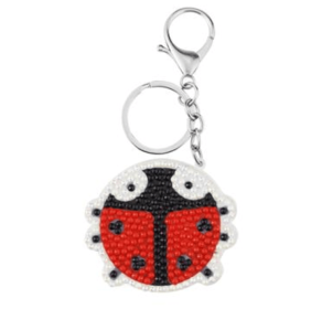 Animal diamond painting keychain (Style: Ladybird)