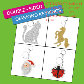 Animal diamond painting keychain (Style: Four styles)