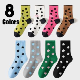 8 Pairs Colorful Crew Socks Women Athletic Odor-resistant, Seamless And Breathable Hiking Running Cushioned Compression Socks (Option: Women)